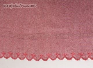 Tzw. ząbki przy spódnicy spodniej, lata 20. XX&nbsp;w., Radzionków. Ze&nbsp;zbiorów Muzeum Górnośląskiego w&nbsp;Bytomiu.