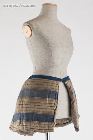 Podkładka watowana pod kieckę, Dąbrówka Wielka (Piekary Śląskie), koniec XIX w. Ze&nbsp;zbiorów Muzeum Górnośląskiego w&nbsp;Bytomiu.