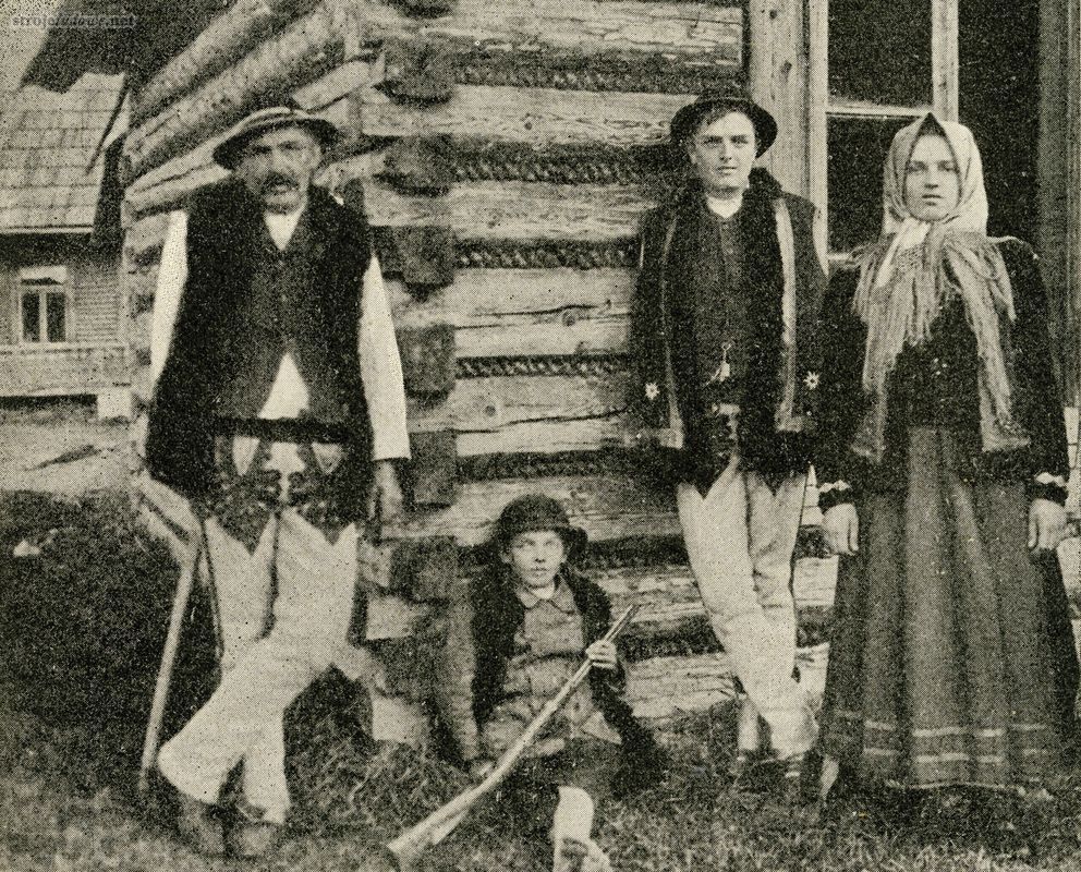 Rodzina Andrzeja Sulei, Górala-pisarza z Bystrego, fot. NN, Ziemia, tom III, 1912