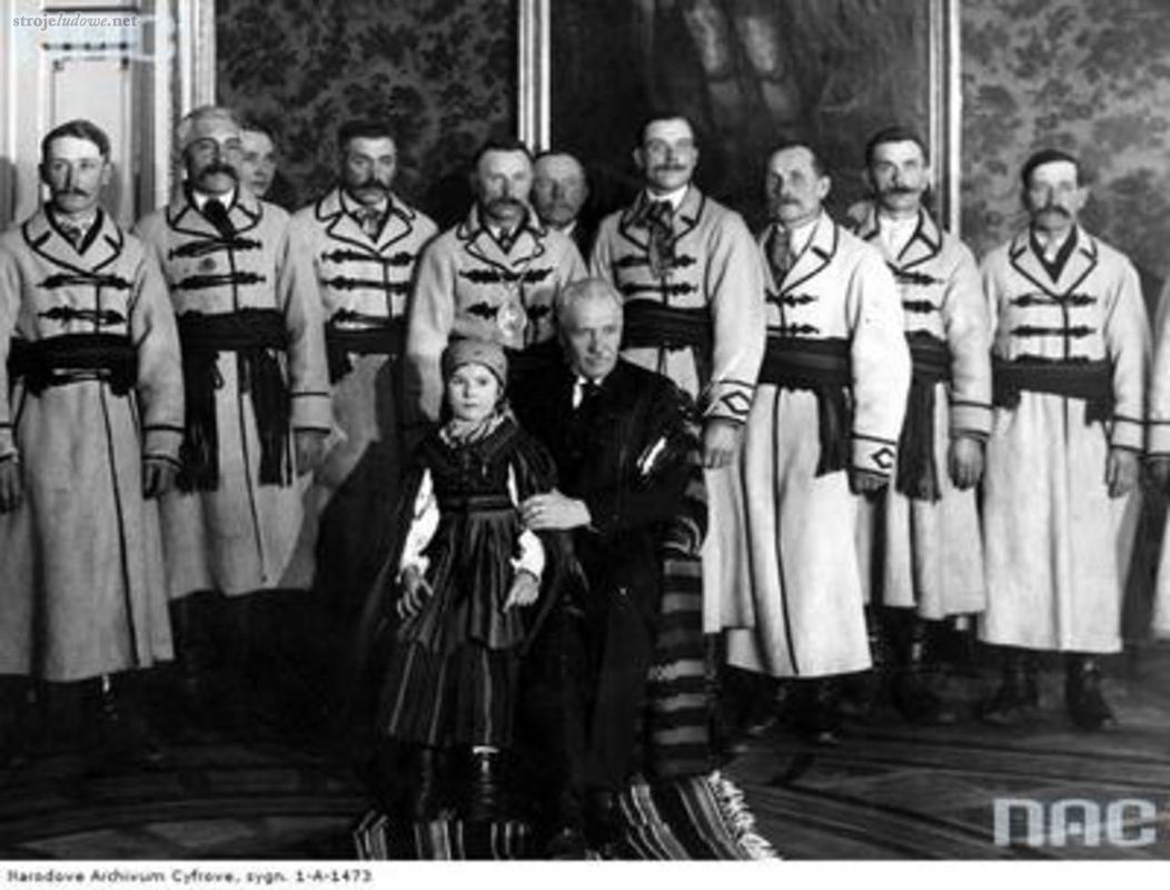 Delegacja chłopów z okolic Opoczna u prezydenta RP Ignacego Mościckiego, 1928 r., Narodowe Archiwum Cyfrowe
