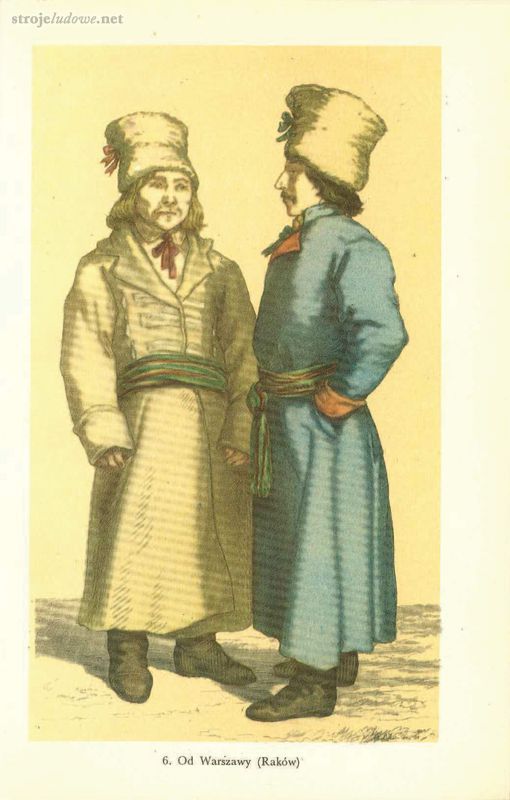 Od Warszawy (Raków), Oskar Kolberg, Pieśni ludu polskiego, serja I, Warszawa, 1857

<em>Rozłupa</em> albo inaczej <em>jałówka, wścieklica</em> to walcowata czapka z otokiem z ciemnego futra baraniego. Była wysoka na ok. 18 cm, watowana i pikowana, z denkiem nieco niższym uszytym z sukna, z rozcięciem po boku związywanym tzw. <em>fontaziami, </em>zwykle z<em> </em>czerwonej wstążki.