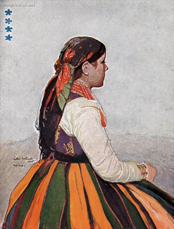 Księżaczka, A. Piotrowski, pocztówka, 1915, Archiwum Naukowe Państwowego Muzeum Etnograficznego w Warszawie