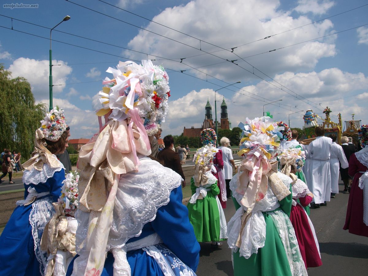 Współczesne Bamberki w procesji Bożego Ciała, 07.06.2012r. Fotografię udostępniło Towarzystwo Bambrów Poznańskich