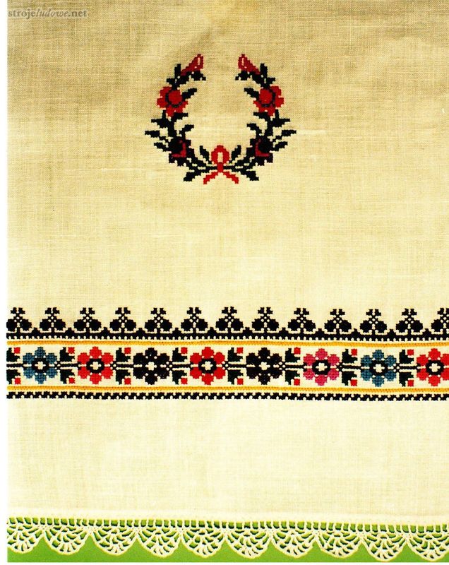 Wzór haftu z przyramka koszuli kobiecej, rys. E. Piskorz-Branekova