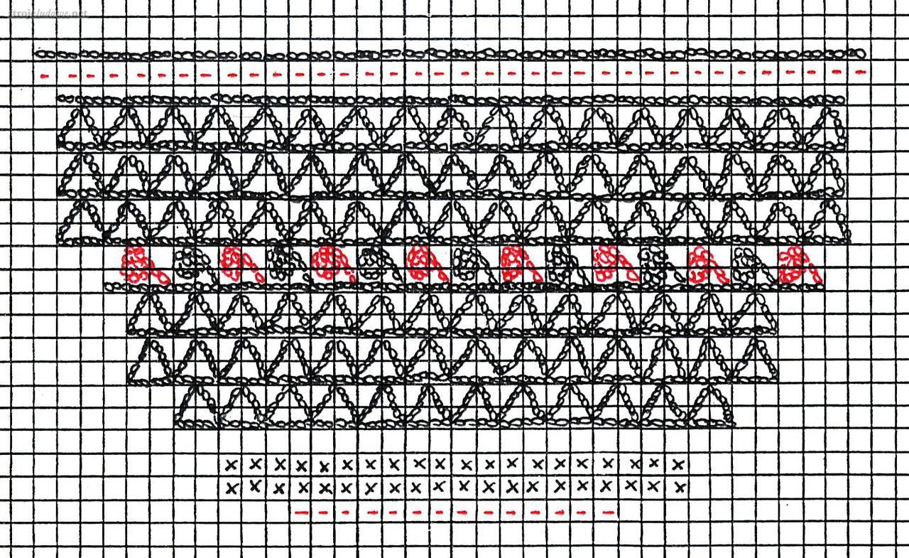 Rysunek haftu z czepka, rys. E. Piskorz-Branekova