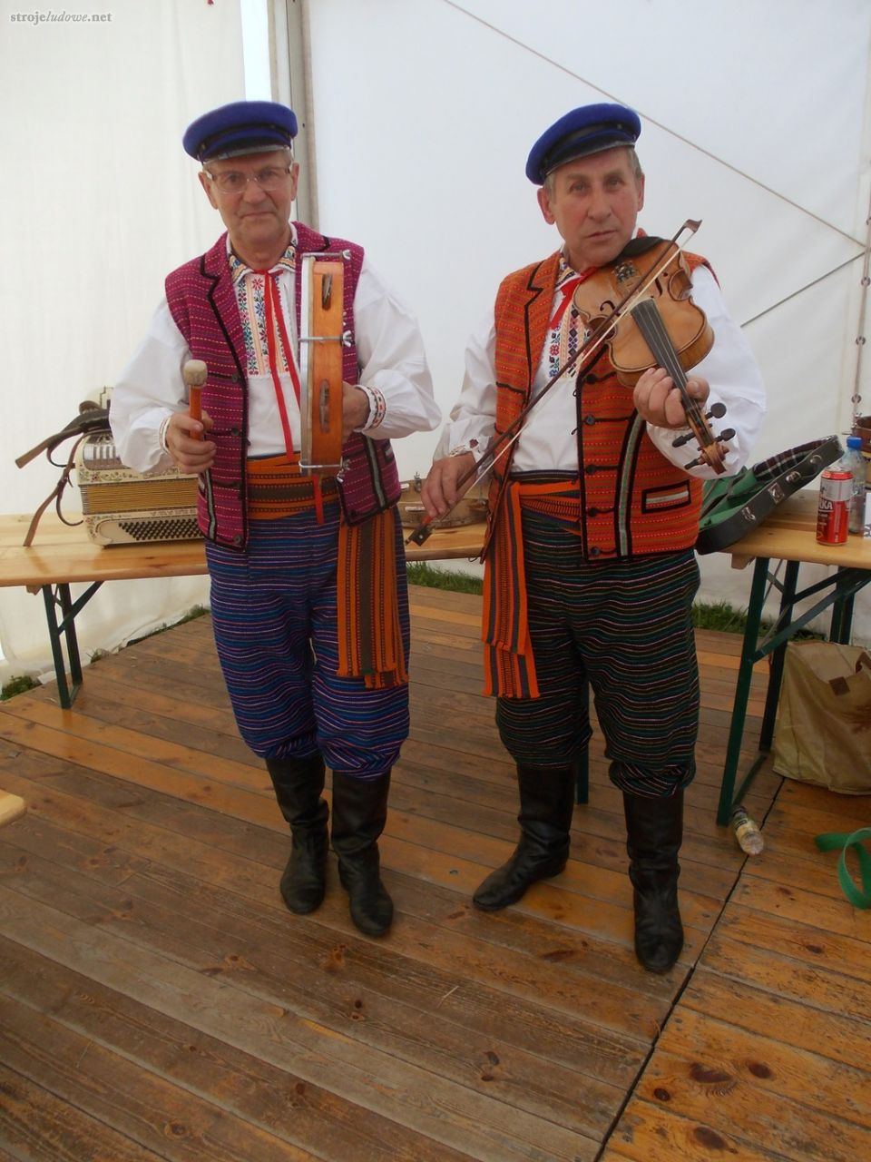 Kapela Jana Wochniaka z Wieniawy k. Przysuchy. Ogólnopolski Festiwal Kapel i Śpiewaków Ludowych w Kazimierzu Dolnym, czerwiec 2014 r., fot. M. Kunecka