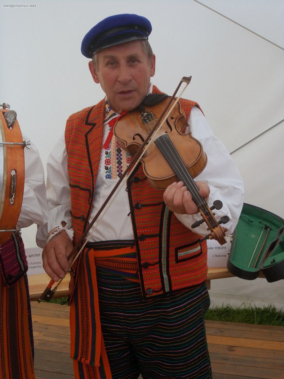 Kapela Jana Wochniaka z Wieniawy k. Przysuchy. Ogólnopolski Festiwal Kapel i Śpiewaków Ludowych w Kazimierzu Dolnym, czerwiec 2014 r., fot. M. Kunecka