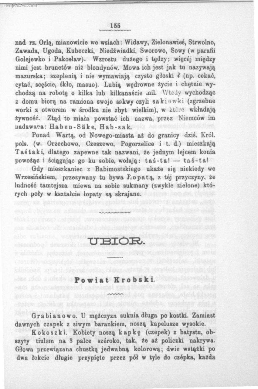 Oskar Kolberg, Dzieła Wszystkie, Tom 10, Poznańskie część 2, s. 155
Źródło: www.polona.pl