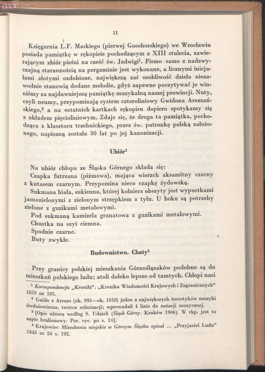 Oskar Kolberg, Dzieła Wszystkie, Tom 43, Śląsk s. 11
Źródło: www.polona.pl