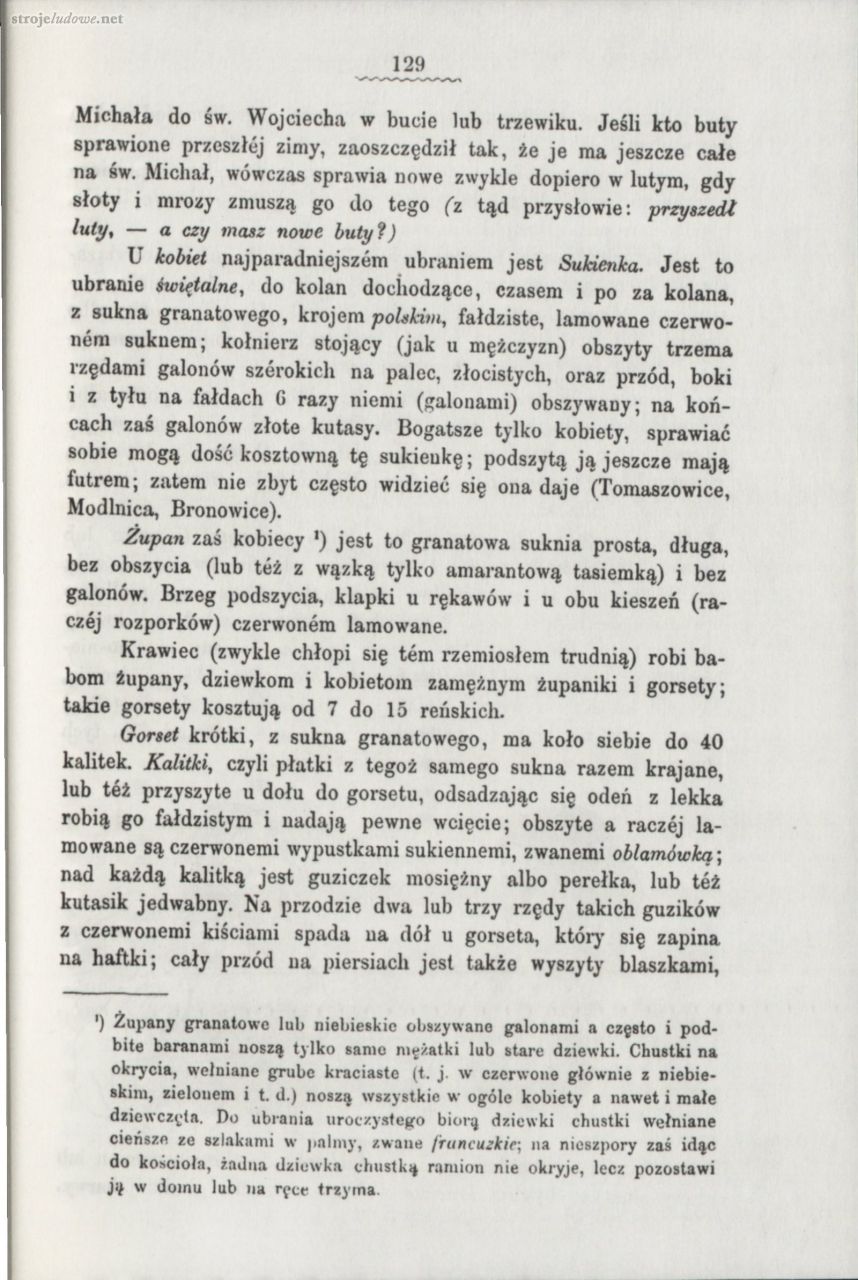 Oskar Kolberg, Dzieła Wszystkie, Tom 5, Krakowskie cz. I, s. 129
Źródło: www.polona.pl