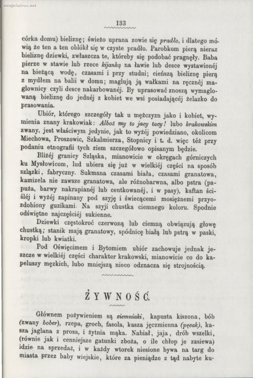 Oskar Kolberg, Dzieła Wszystkie, Tom 5, Krakowskie cz. I, s. 133
Źródło: www.polona.pl