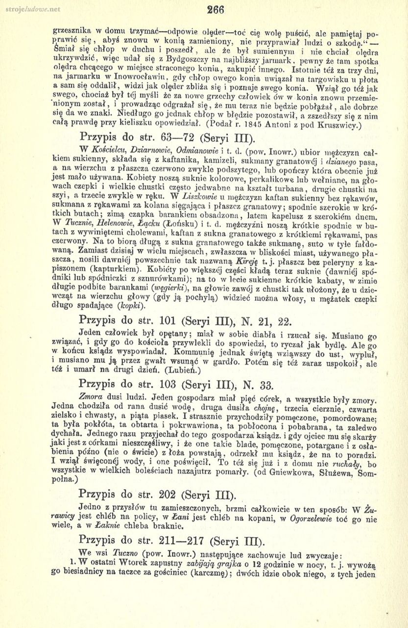 Oskar Kolberg, Dzieła Wszystkie, Tom 4, Kujawy, cz. II, s. 266
Źródło: www.polona.pl
