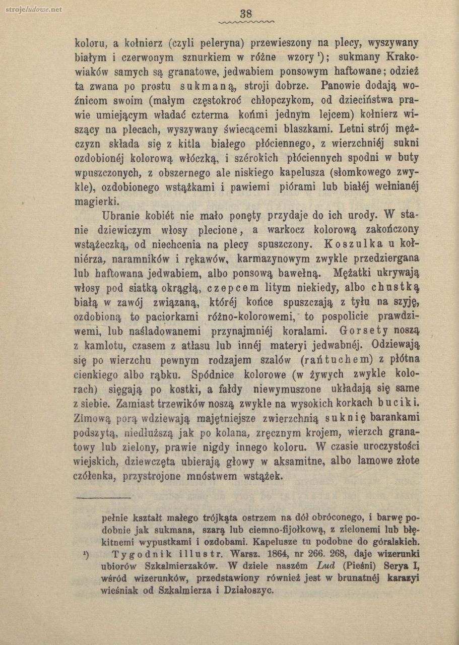 Oskar Kolberg, Dzieła Wszystkie, Tom 18. Kieleckie, s.38
Źródło: www.polona.pl