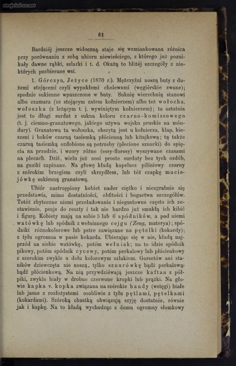 Oskar Kolberg, Dzieła Wszystkie, Tom 9, Poznańskie część I, s. 61
Źródło: www.polona.pl
