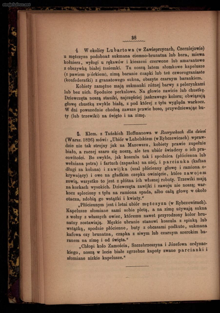 Oskar Kolberg, Dzieła Wszystkie, Tom 16, Lubelskie część I, s. 38
Źródło: www.polona.pl