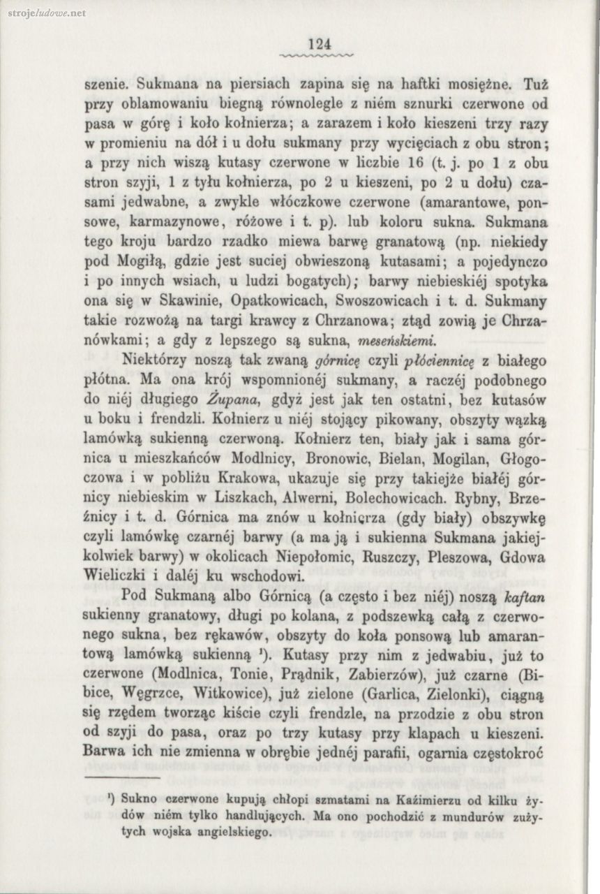 Oskar Kolberg, Dzieła Wszystkie, Tom 5, Krakowskie cz. I, s. 124
Źródło: www.polona.pl