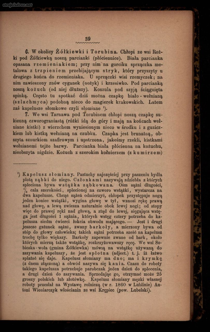 Oskar Kolberg, Dzieła Wszystkie, Tom 16, Lubelskie część I, s. 39
Źródło: www.polona.pl