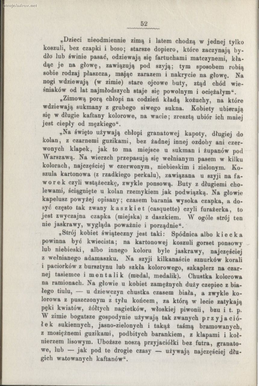 Oskar Kolberg, Dzieła Wszystkie, Tom 24, Mazowsze cz.I, s. 52
Źródło: www.polona.pl