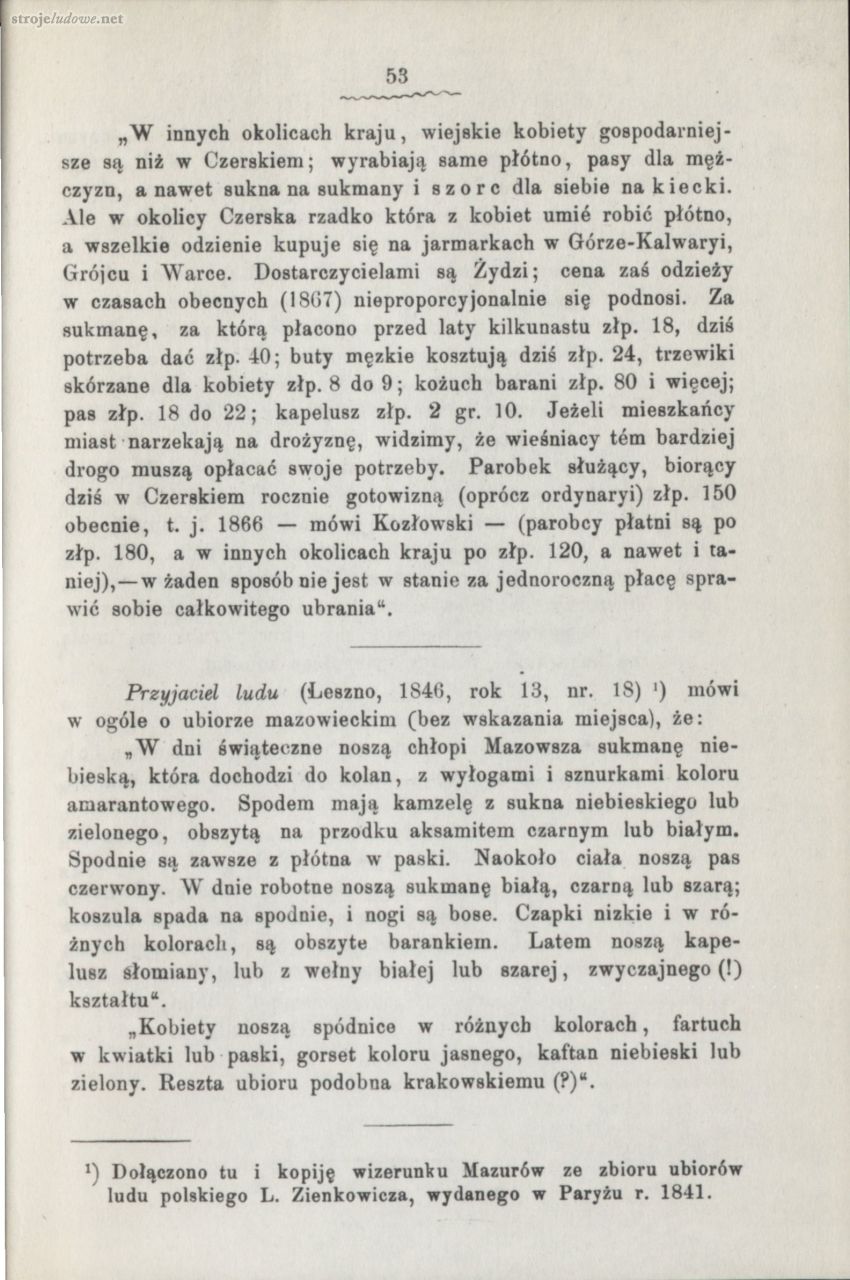 Oskar Kolberg, Dzieła Wszystkie, Tom 24, Mazowsze cz.I, s. 53
Źródło: www.polona.pl