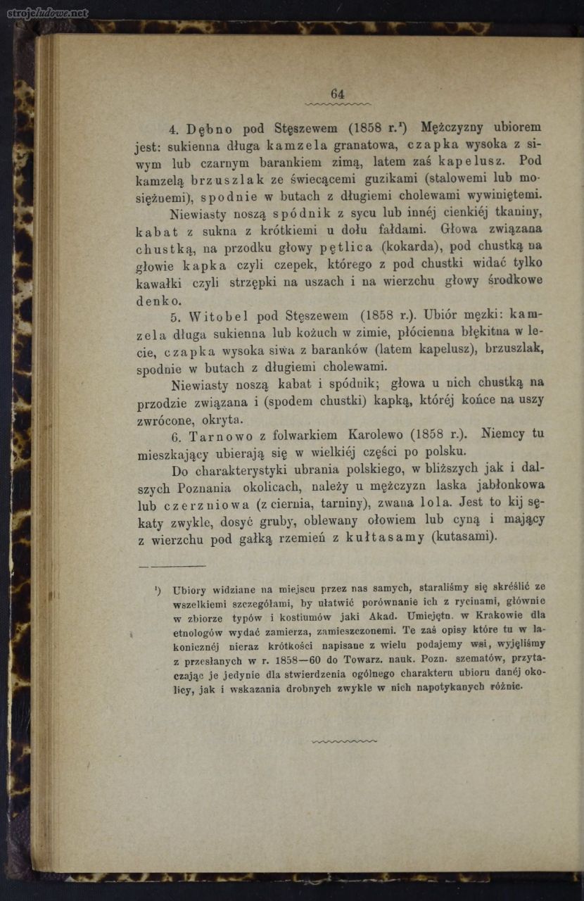 Oskar Kolberg, Dzieła Wszystkie, Tom 9, Poznańskie część I, s. 64
Źródło: www.polona.pl