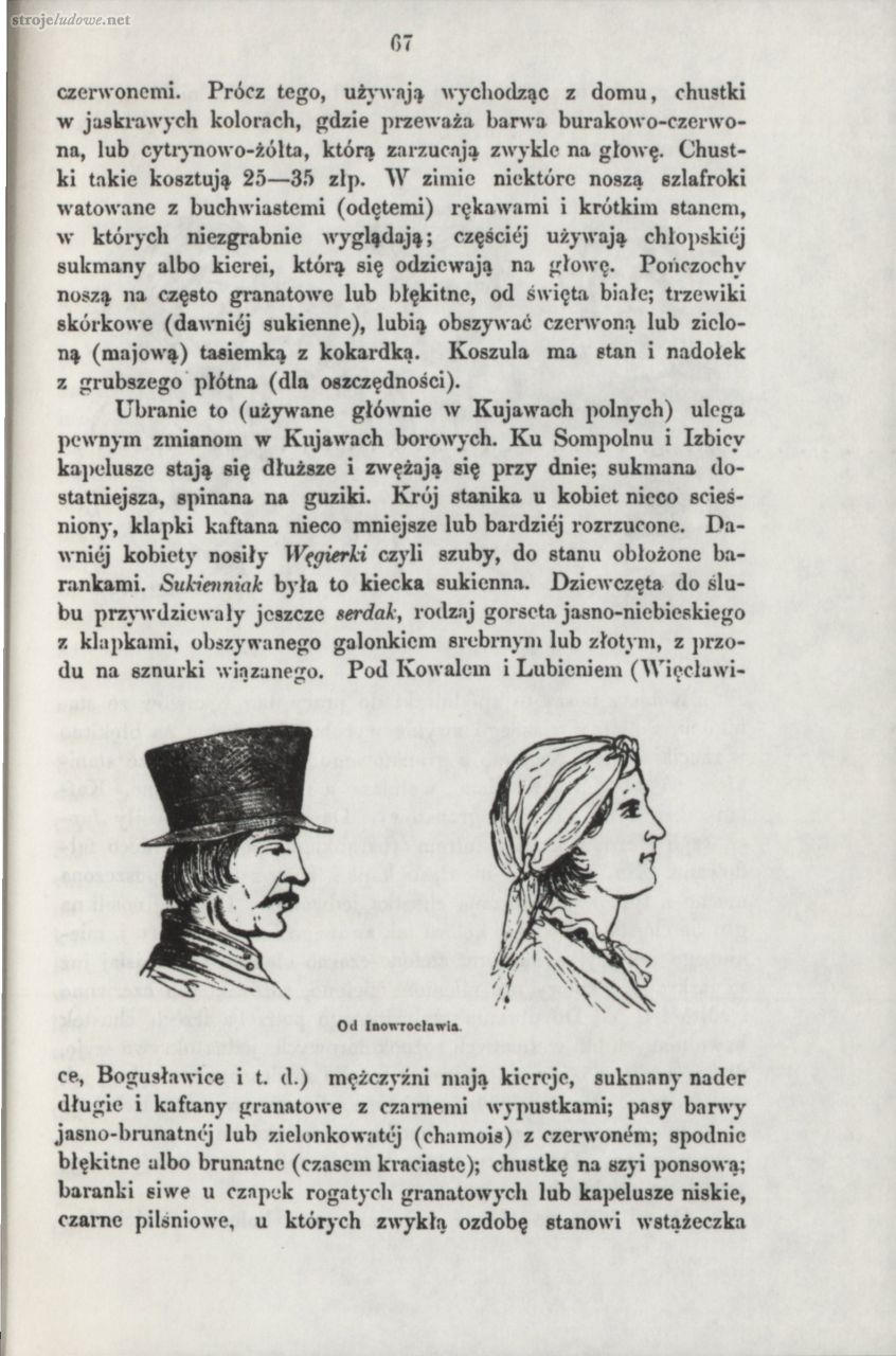 Oskar Kolberg, Dzieła Wszystkie, Tom 3, Kujawy, cz. I, s. 67
Źródło: www.polona.pl