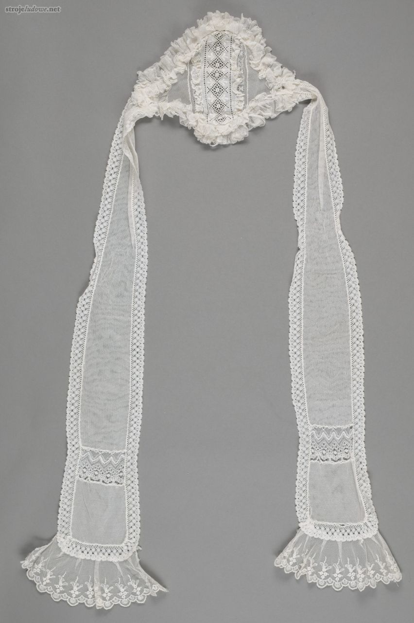 Półczepek tiulowy, Jedlanka, pow, Łuków, ze&nbsp;zbiorów Muzeum Narodowego w&nbsp;Lublinie, fot. Małgorzata Niećko