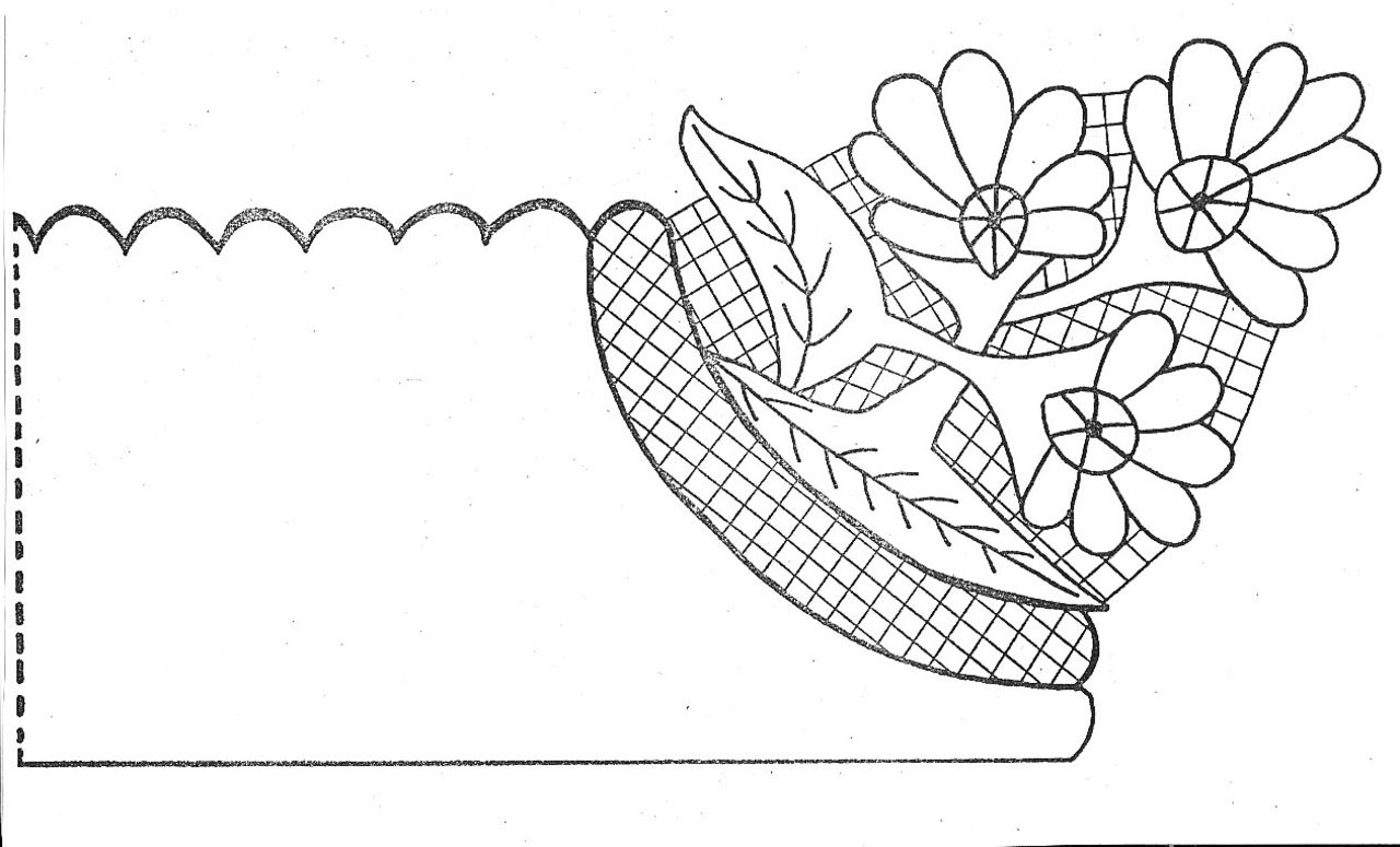 Rysunek haftu richelieu z&nbsp;kołnierzyka koszuli kobiecej, rys. E. Piskorz-Branekova