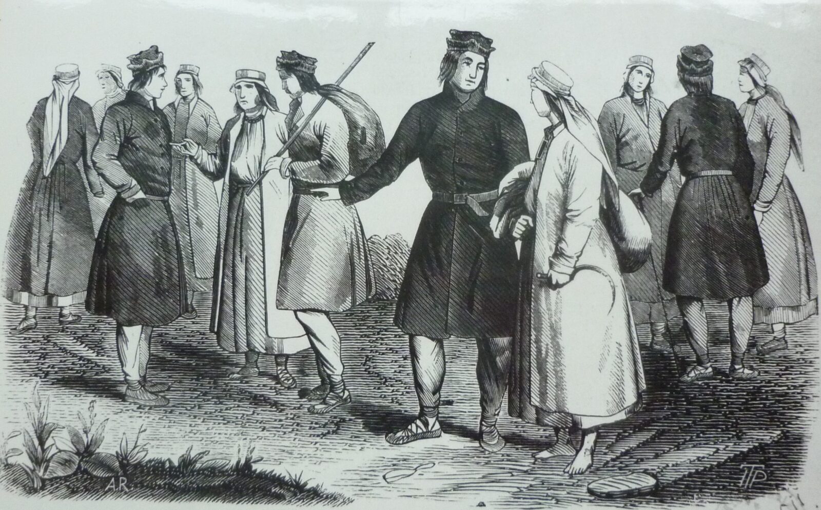 Rusini z&nbsp;okolic Chełma, rysował z&nbsp;natury T. Polkowski, „Tygodnik Ilustrowany” 1861